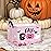 ASKETAM Halloween Basket Gift Cute Pumpkin Ghost Parties Decor Kid Trick or Treat Basket for Boys and Girls Rectangular Storage Bin Box (Pink)