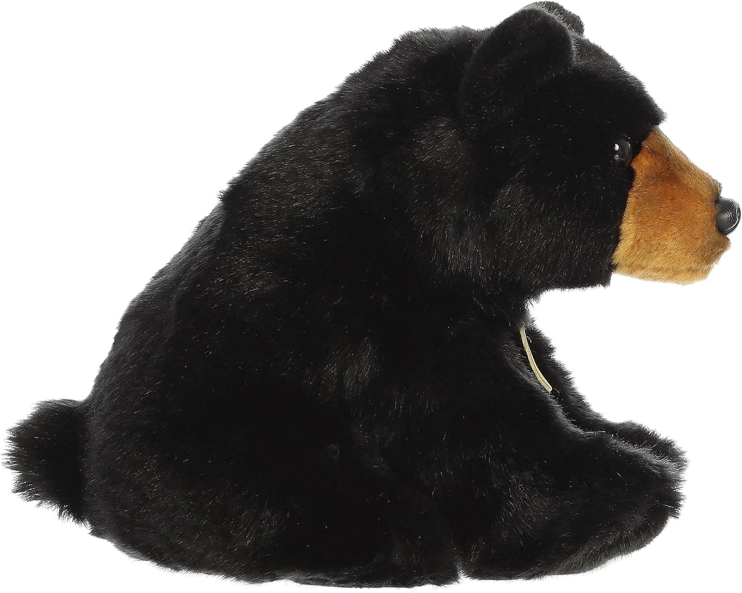 Aurora® Realistic Miyoni® Black Bear Stuffed Animal - Lifelike Details Make a Cherished Companion - Perfect for Decorating Bedrooms or Classrooms - Black 8.5 Inches
