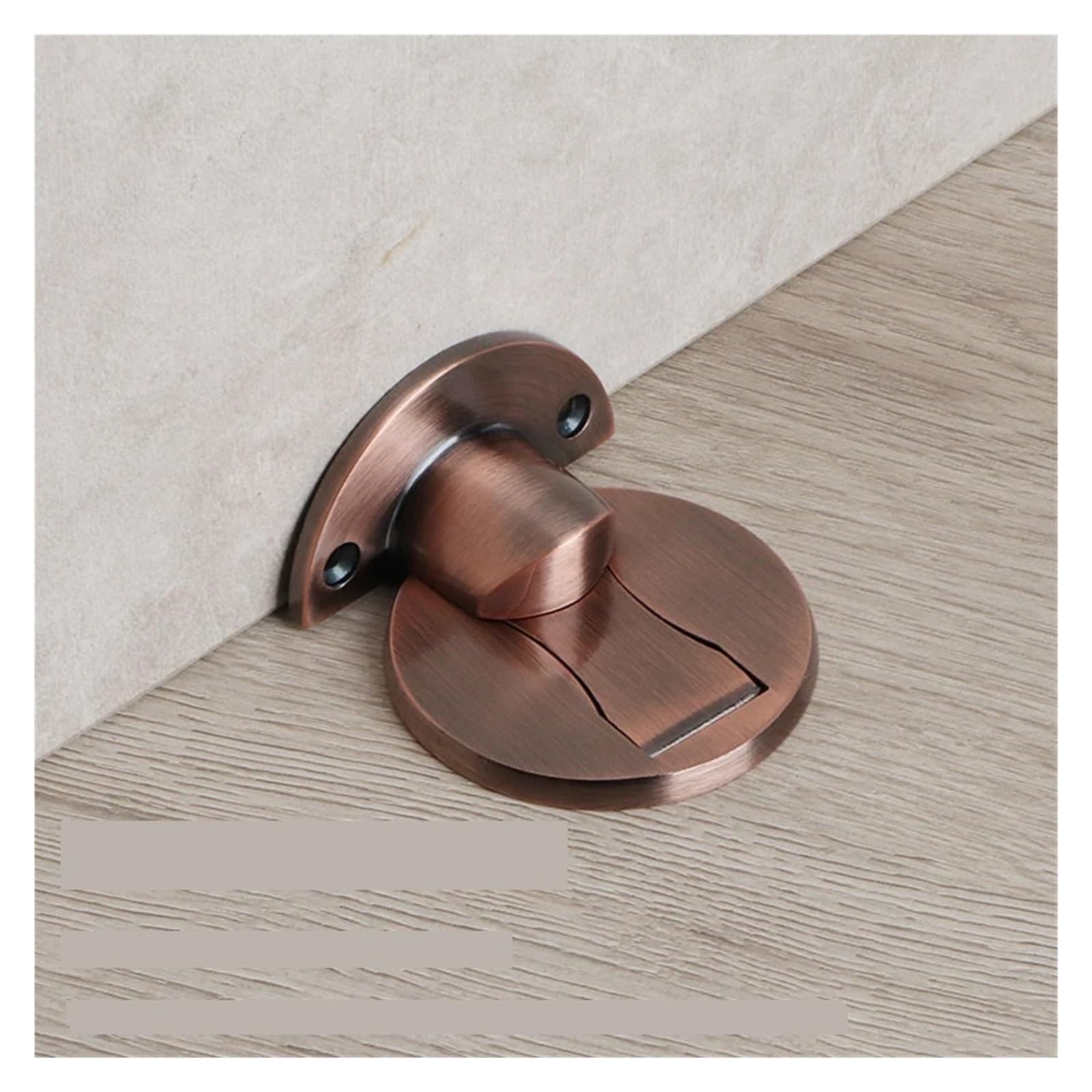 Sjloynwq Red Bronze Door Stopper 304 Stainless Steel Punch-Free Invisible(Red Bronze)