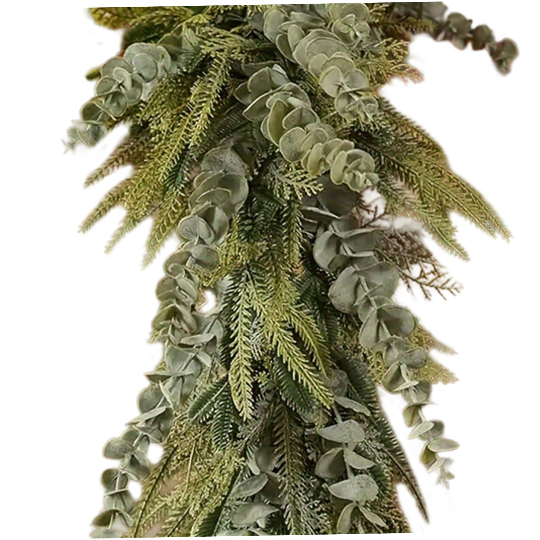 Guirlande de pin de Norfolk 6 pieds et eucalyptus pour décoration de Noël