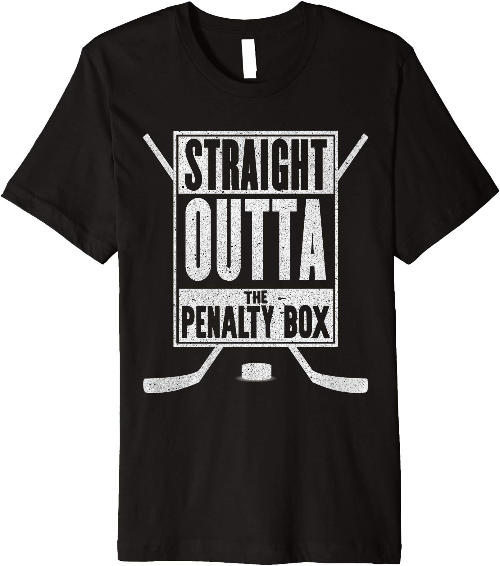Proud Hockey Tee Men Women KidsStraight Outta The Penalty Box T-Shirt Funny Ice Hockey Gift Premium T-Shirt