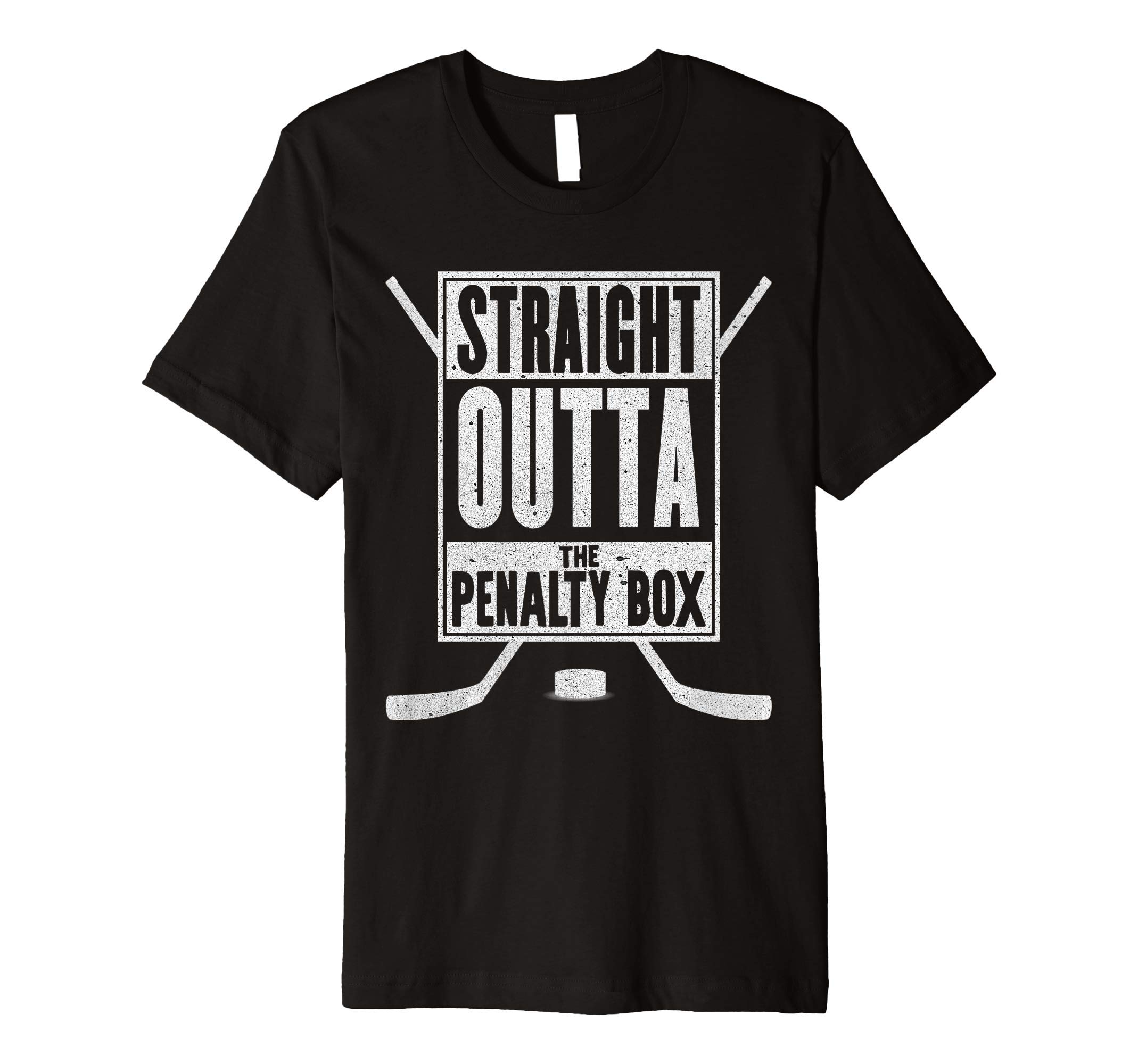 Proud Hockey Tee Men Women KidsStraight Outta The Penalty Box T-Shirt Funny Ice Hockey Gift Premium T-Shirt