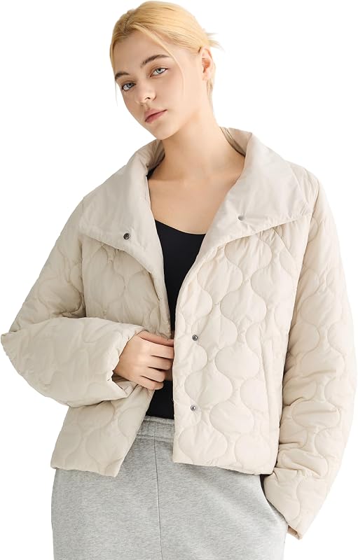 campera acolchada acolchada ligera acolchada Orolay para mujer