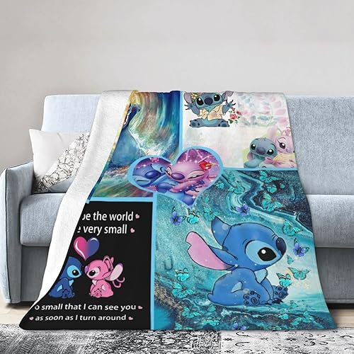 PNRPPKT - Manta de franela súper suave, regalo para tu familia y amigos para sofá cama, camping, cine frío o viajes, 50 x 40 pulgadas