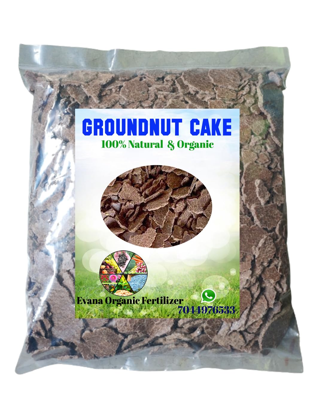 Evana Organic Fertilizer Natural Cold- Pressed Groundnut Cake/Kadalai Punnakku/Peanut Cakes/badam Khol Fertilizer for Plants || Organic Manure for Gardening 400 Grams (B0CCPC5DHF) Amazon Price History, Amazon Price Tracker
