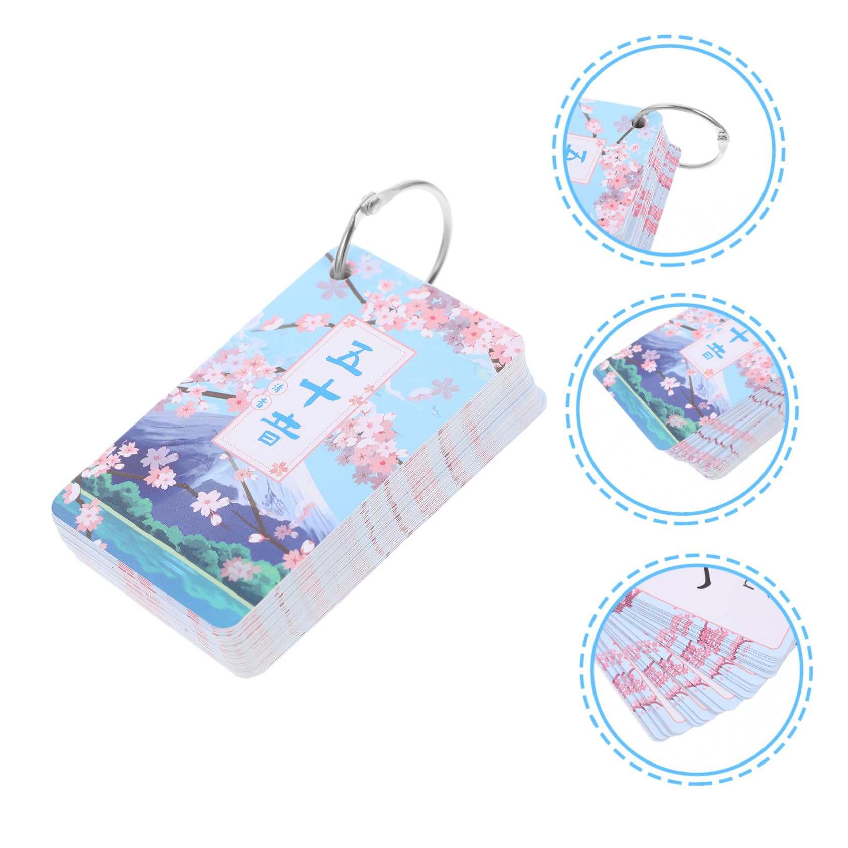Carte educative giapponesi Hiragana Katakana Gojūon per principianti, carte di carta durevoli con angoli arrotondati, portatili e rapidamente imparabili per viaggi e in viaggio