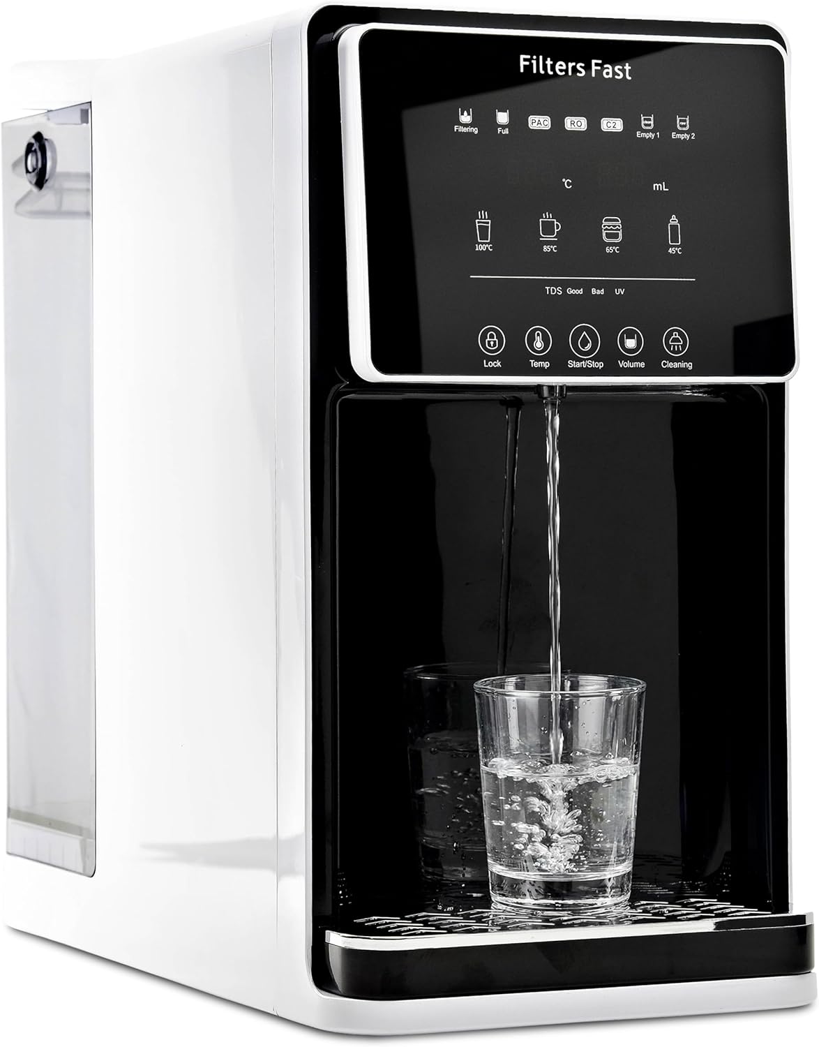 Filters Fast FF-CTRO Countertop Reverse Osmosis System Dispenser with Instant Hot Water, RO Filtration