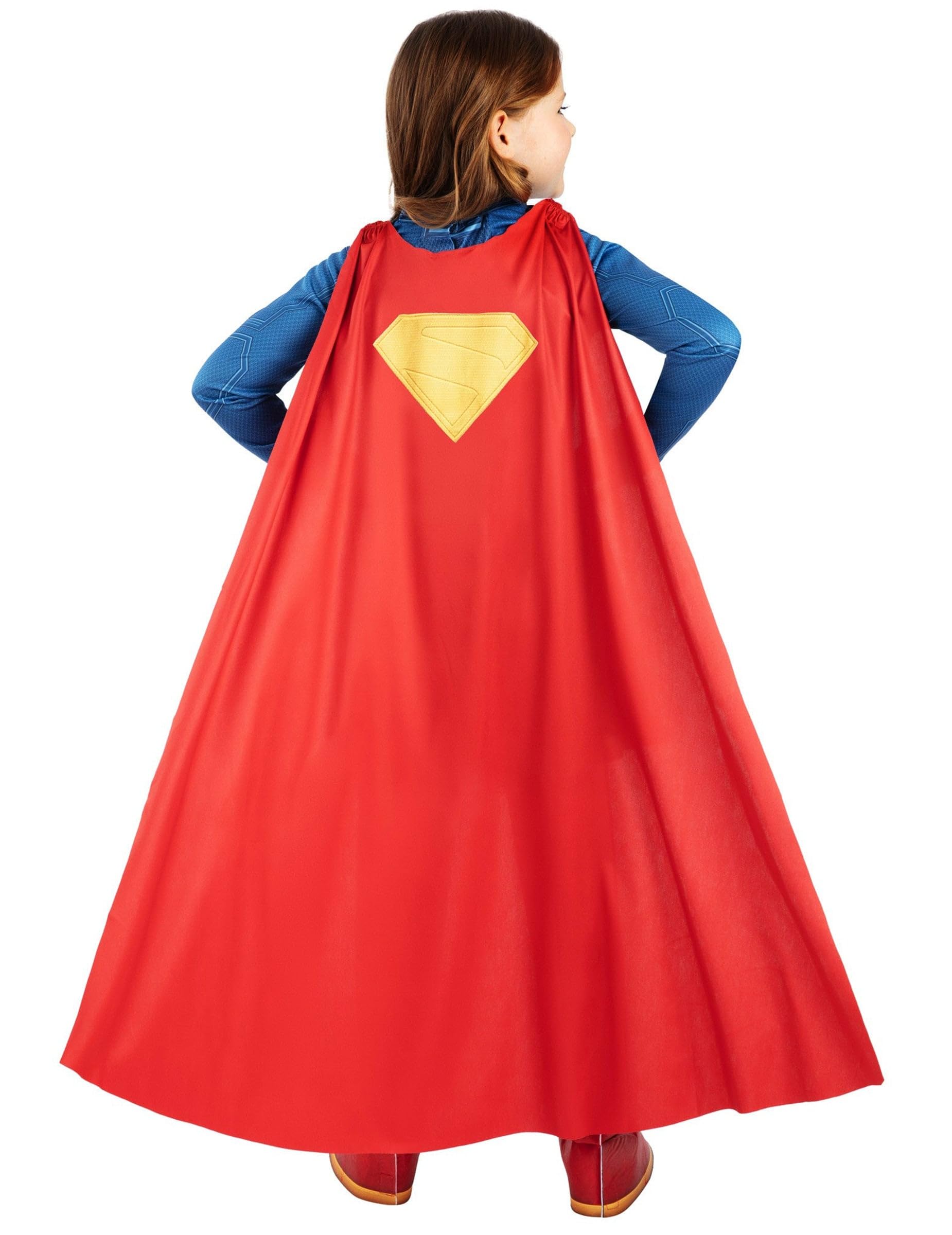 Rubies Costume ufficiale DC Comics Deluxe Supergirl Movie per bambini, taglia 9-10 anni
