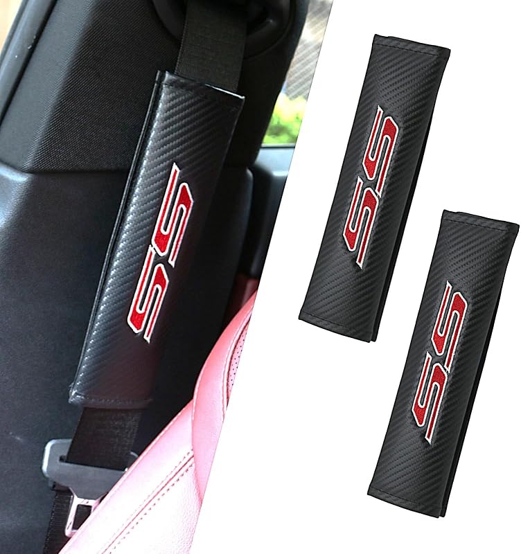 Almofadas de ombro para cinto de segurança em fibra de carbono KAELTHAS para Chevy Camaro SS