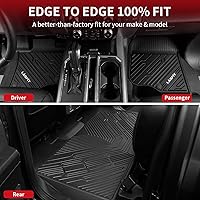 Vista 5 de LASFIT Alfombrillas para Ford F250 F350 F450 2017-2026 Crew Cab asiento delantero de cubeta Trasero con alfombra de almacenamiento plegable plana