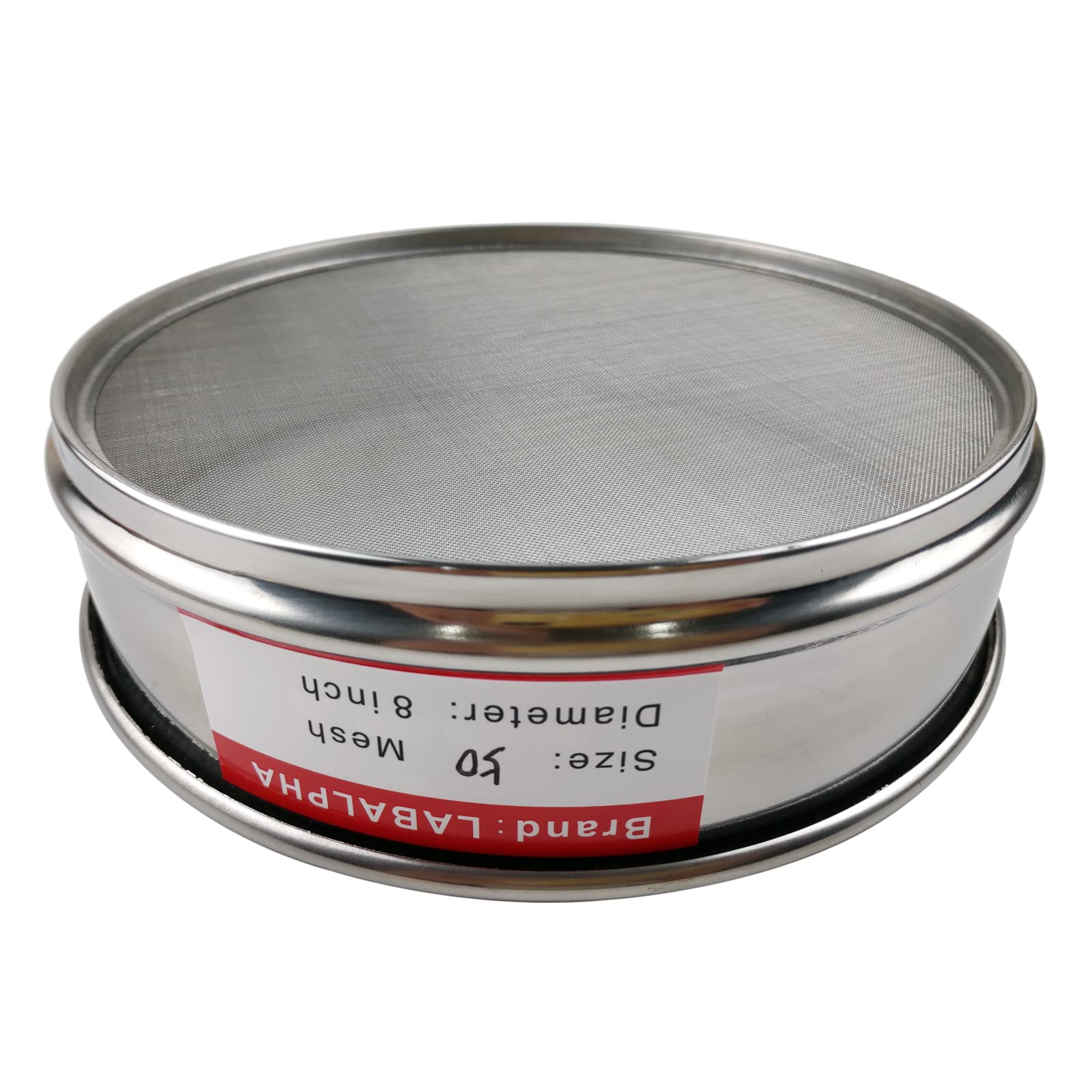 LABALPHA 50 Mesh Lab Sieves, 50 Mesh Test Sieve, 12 Diameter 304 Stainless Steel Wire Cloth 0 355mm
