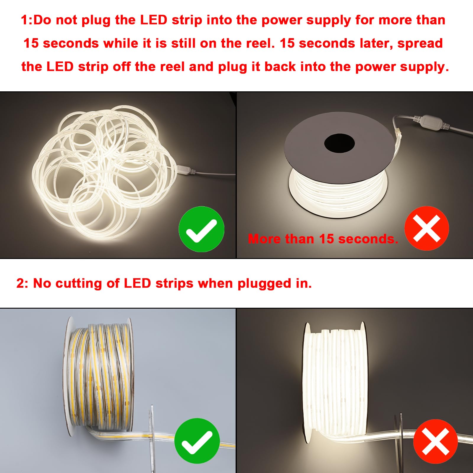 BENLUN Tira LED COB 230V Exterior Transparente Impermeable IP67 20 Metros | 4000K Blanco Natural Luces de LED 220V 10W/m CRI 90+ Flexible para Habitacion Techo, Iluminación Decorativa, Patio, Jardín