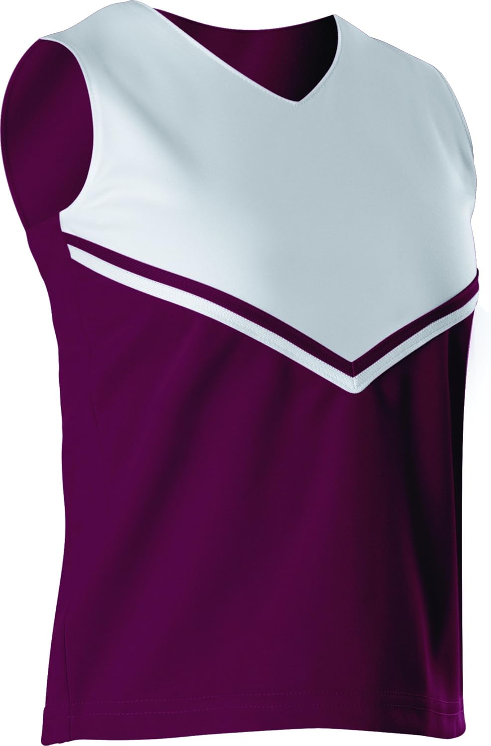 Alleson Women's Cheerleading V Shell Top with Braid