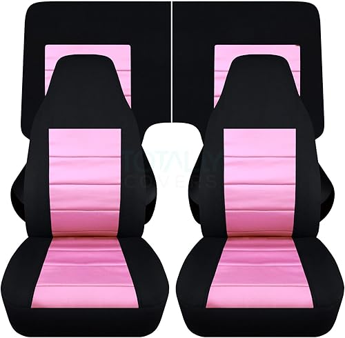 Miniatura 9 de Totally Covers Compatible con cubiertas de asiento para Chevy Camaro 1982-1992: Negro - Juego completo (23 colores) Cupé/Convertible Banco Negro