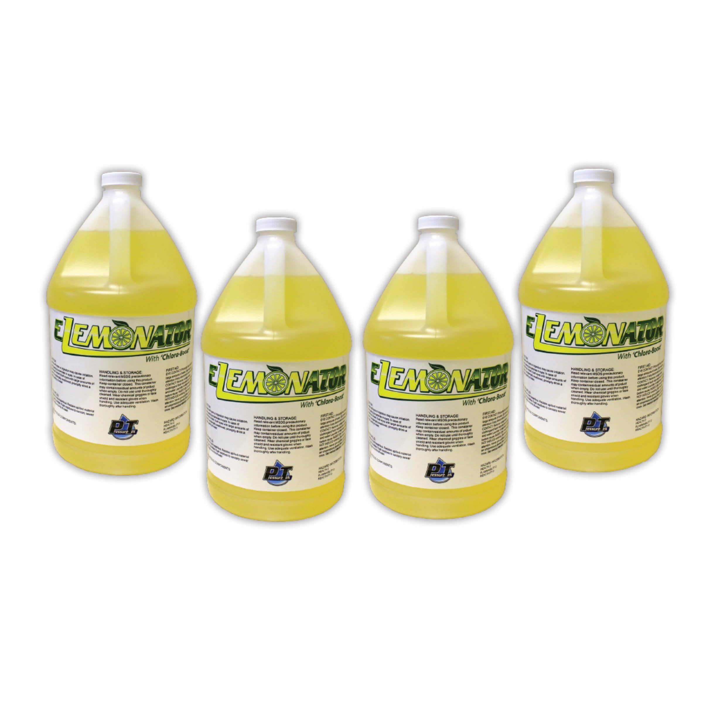 Elemonator: House Wash Surfactant for Siding, Roof and Concrete Cleaning, Bleach Additive, Soft Wash Soap, 1/2 Gallon 64 Fl Oz (QTY 4)