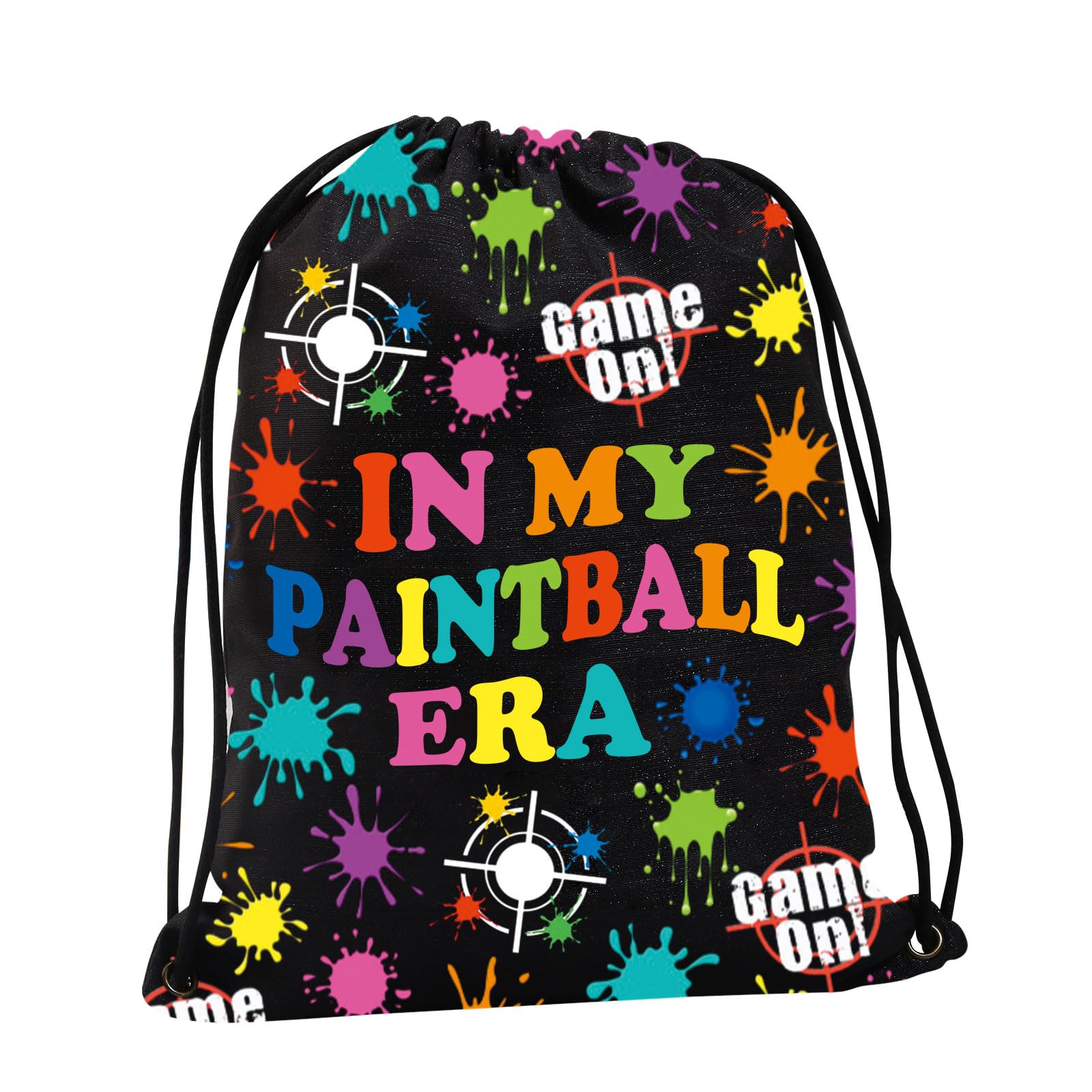 PXTIDY Paintball Player Gift In My Paintball Era Drawstring Bag Paintballing Gift Paintball Party Gift Paintballer Lover Gift