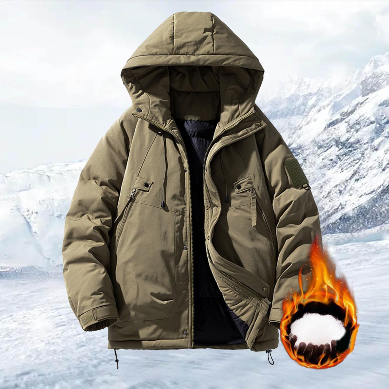 Abrigo Hombre Sobretudo Homem Parka Invierno Hombre Cazadora Plumas Gabardina Parkas Invierno Men Warm Fashionable Hooded Down Jacket Chaquetas De Plumas Chaqueta Militar Abrigo Negro Largo Chaqueta