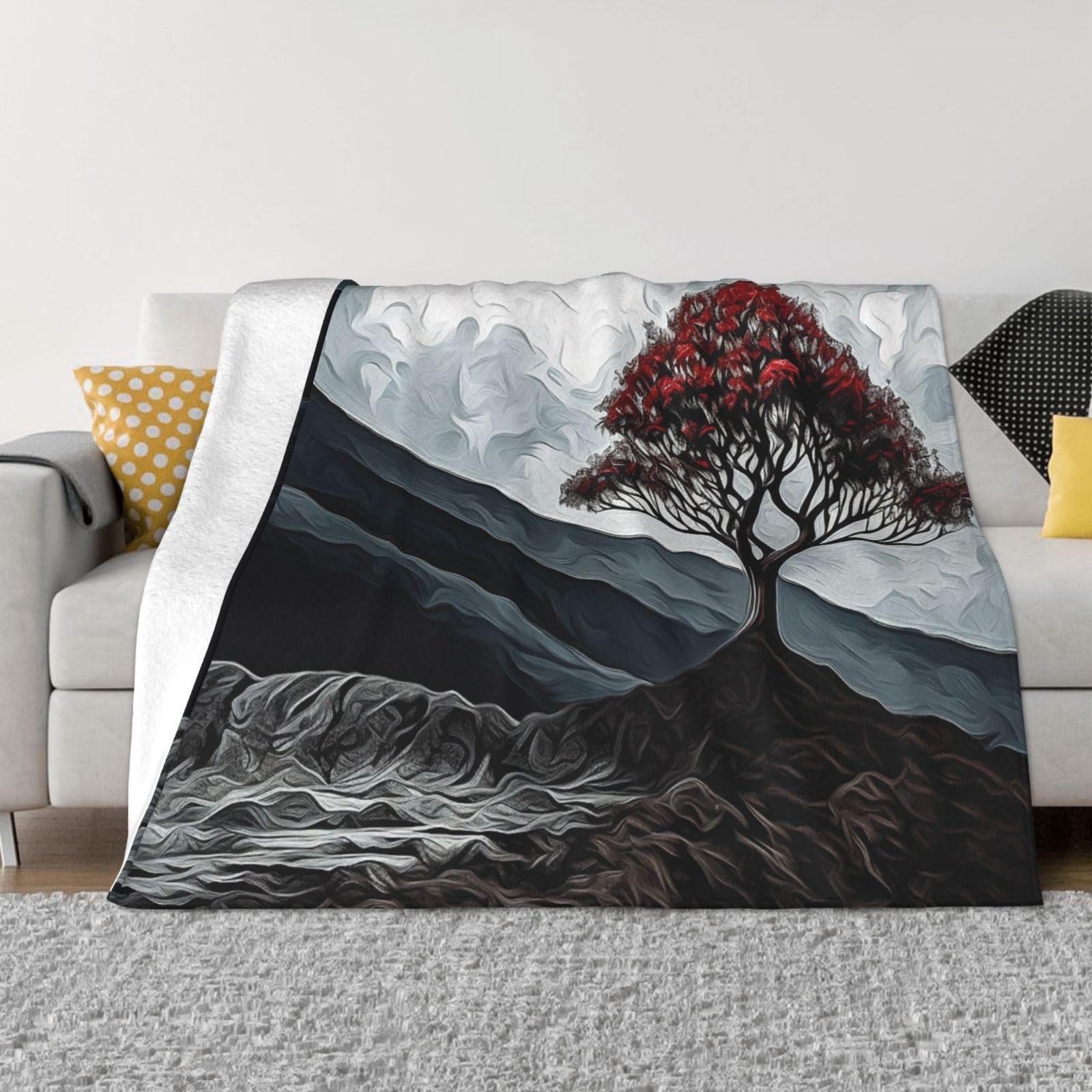 Couverture polaire en flanelle douce chaude pour jeté de lit