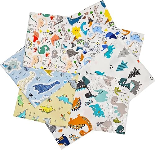 Miniatura 9 de Tela, 8 unids/lote de tela de algodón grueso 19.69 "x 19.69" (50 x 50 cm) acolchado de algodón, hojas cuadradas precortadas para patchwork costura