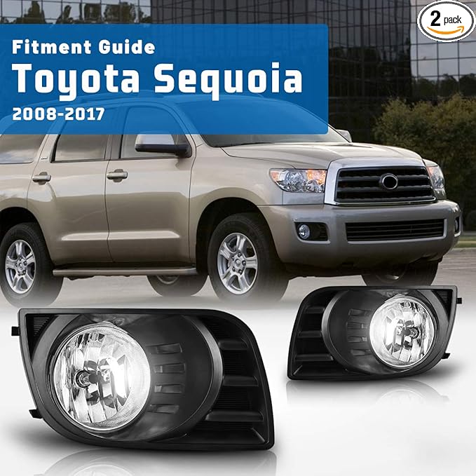 Parts & Accessories For 20082017 Toyota Sequoia Bumper Fog Lights Driving Lamps w/Switch Full