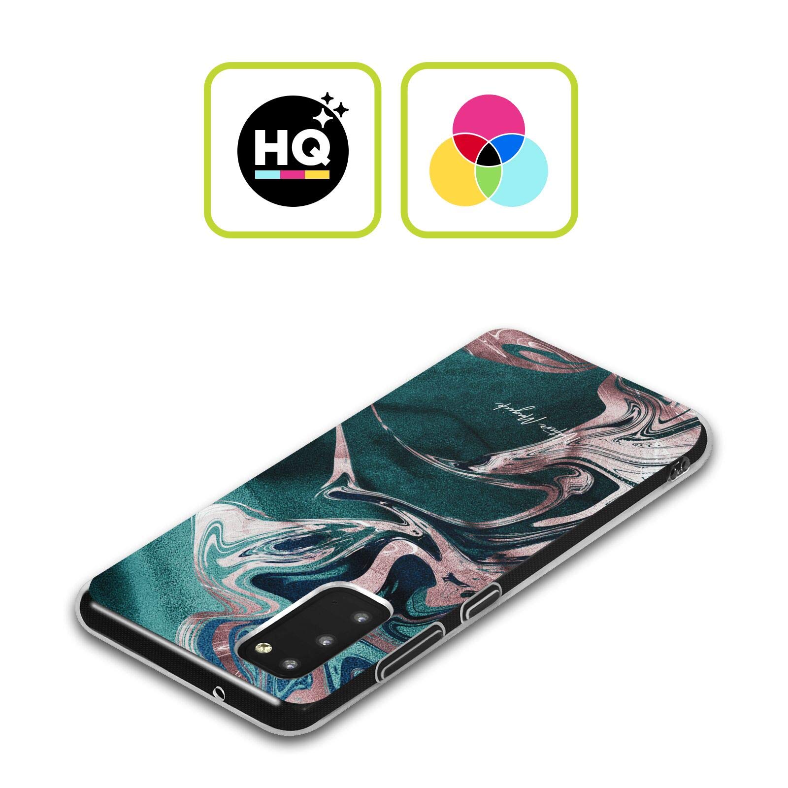 Head Case Designs Nature Magick Pink Marmor Gel Handyhülle Für Galaxy A52/A52s/5G – Militärischer Schutz
