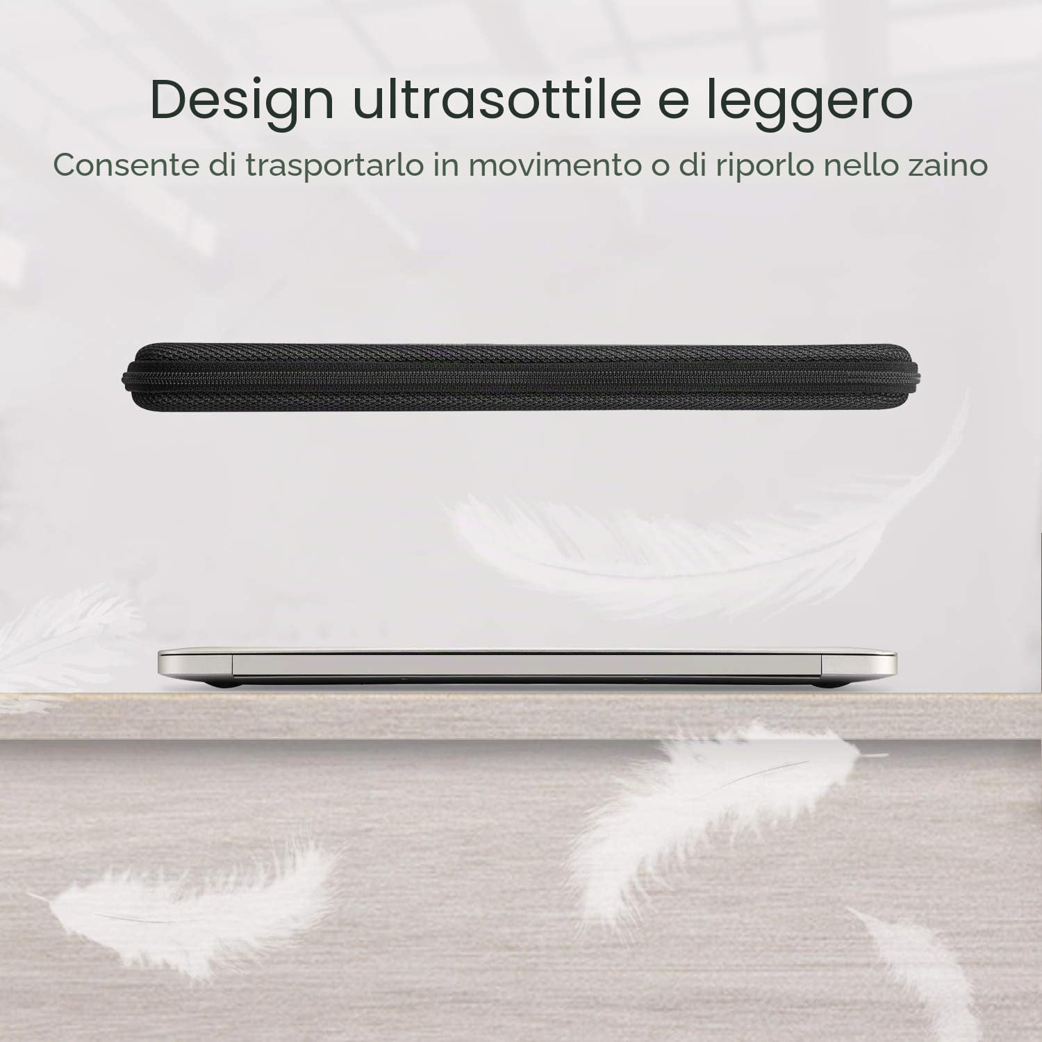 FINPAC Porta PC Laptop Sottile Cover Rigida Custodia Borsa per 13" MacBook Neo A18 Pro, 13" MacBook Air M5 2026 M4 M3 M2, 14" MacBook Pro 2026-2021 M5 Pro/Max M4 M3 M2 M1, 13,5"-13,8" Surface Laptop