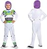 Disney Official Classic Buzz Lightyear Costume Kids, Buzz Lightyear Dress Up Onesie, Toy Story Dress Up Costume Fancy Dress, World Book Day Costumes for Boys