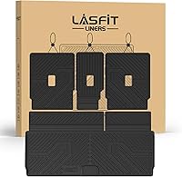 LASFIT Custom Floor Mats & Cargo Backrest Liner for 2025-2026 Ford Expedition & Lincoln Navigator 7-Seat - TPE All-Weather Easy Clean Protection