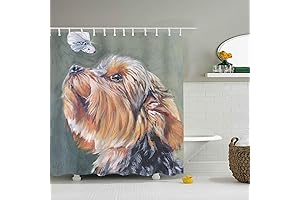 Exclusive Yorkie Shower Curtain: Adorn Your Bathroom with Yorkshire Terrier Charm