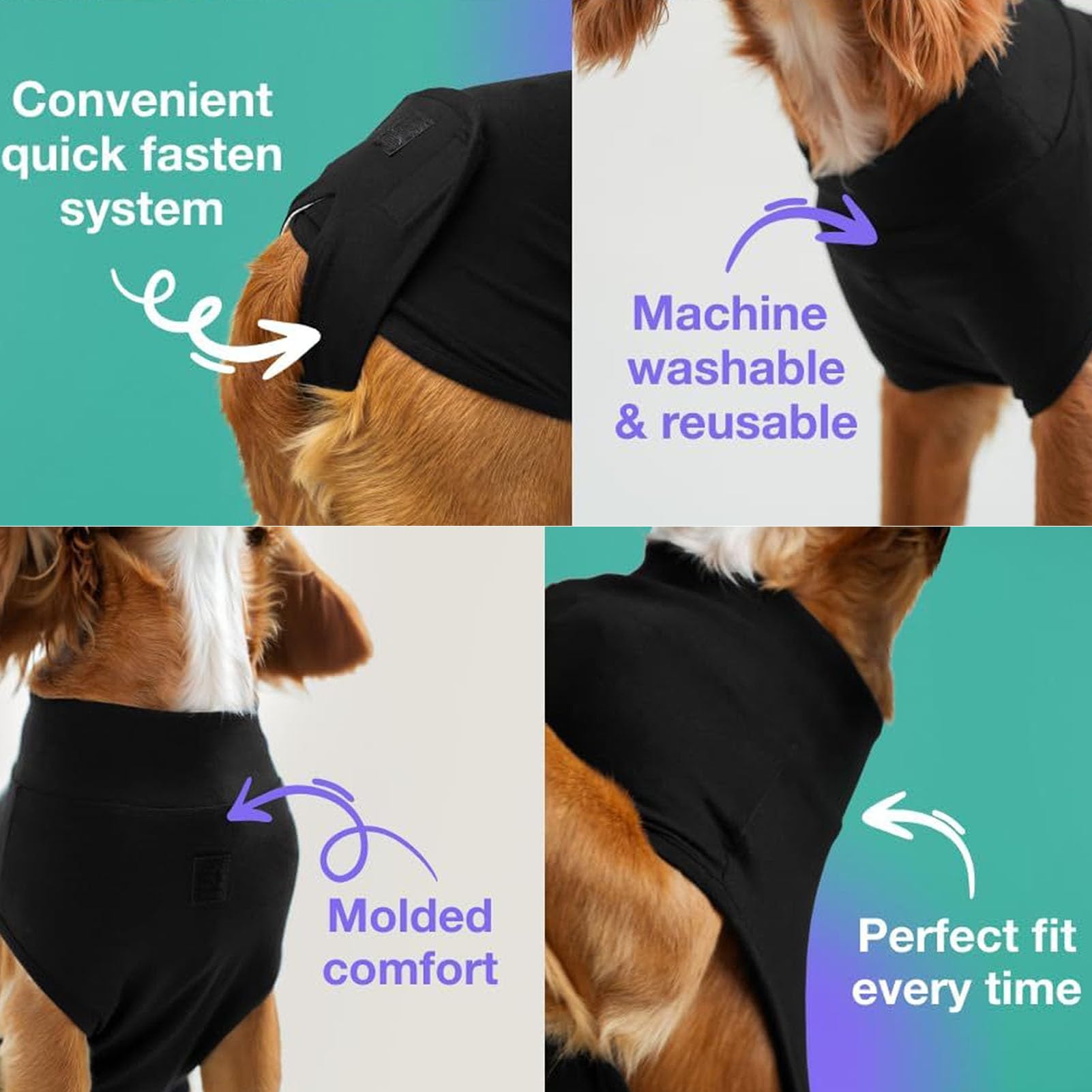 Recovery Suit for Dogs After Surgery Dog Surgery Recovery Suit, Female and Male, Soft Breathable Stretchy Fabric, Anti Lick - Image 3
