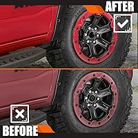 Vista 7 de Tapones centrales de 2.5 pulgadas (63 mm) para ruedas para Dodge RAM 1500, tapas centrales de cubo 6KF18TRMAA, paquete de 4