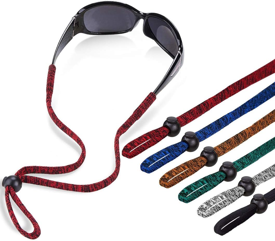 SHINKODA 6-Pack Glasses Strap - Universal Eyeglass Lanyard - Eyewear Retainer Cord for Reading, Safety, Sports & Sunglasses