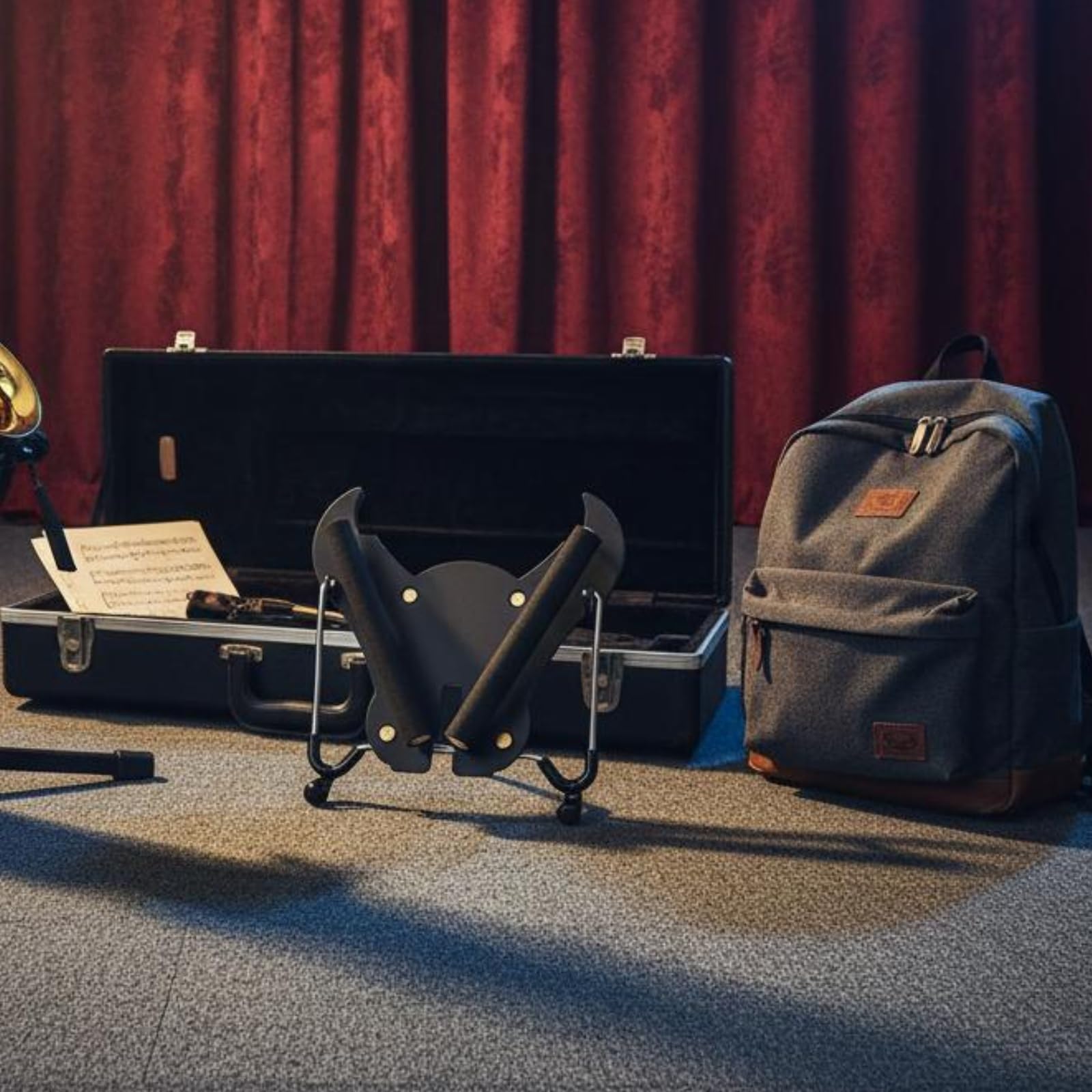 Schwarz Saxophon Ständer Rutschfest Saxophonständer Verstellbar Alt-Saxophonständer für Zuhause
