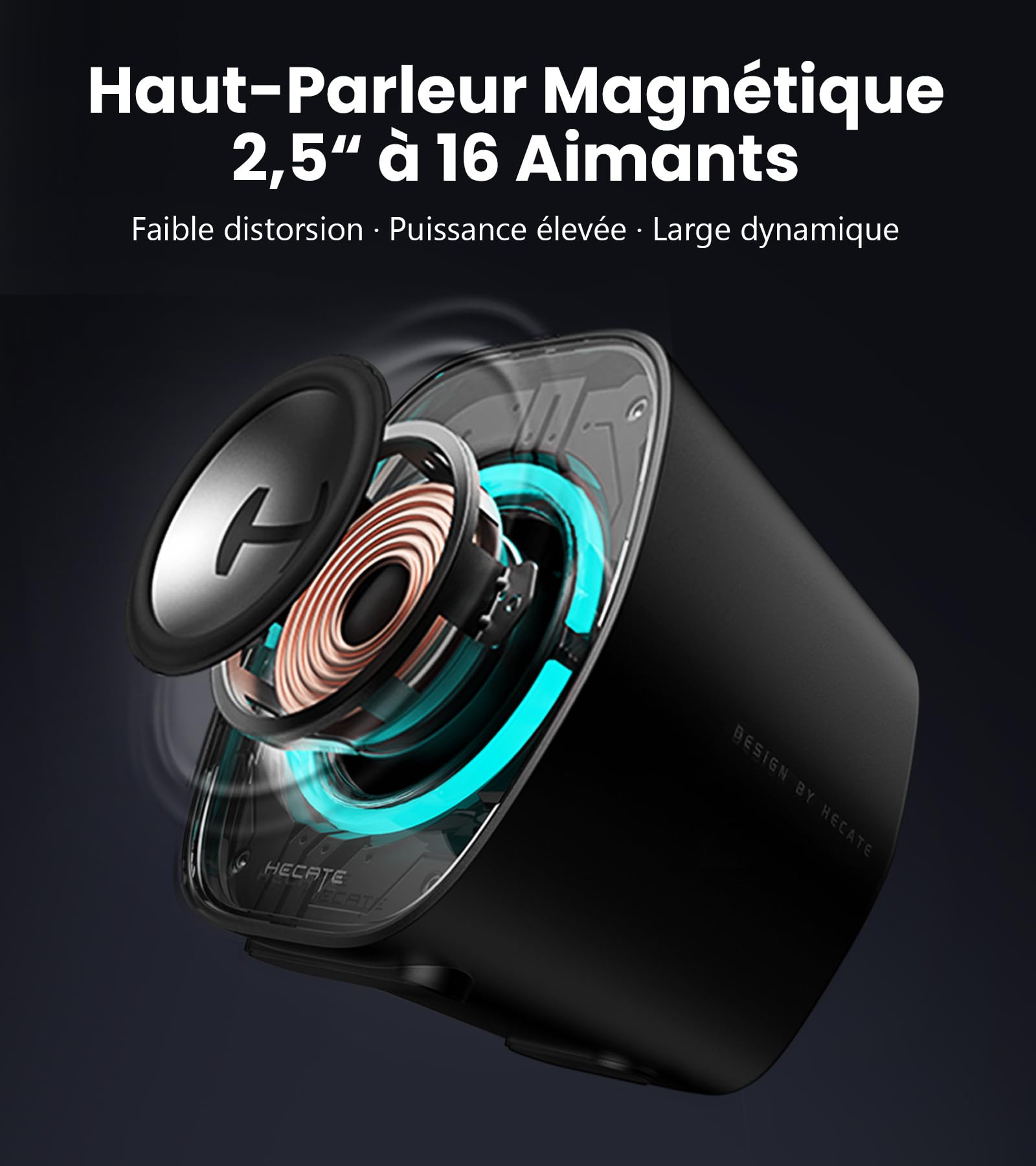 Edifier G1000 II Enceinte PC Gamer de Bureau, Haut-Parleur 2.5" RGB Dynamique, Bluetooth/USB-C/AUX, Noir