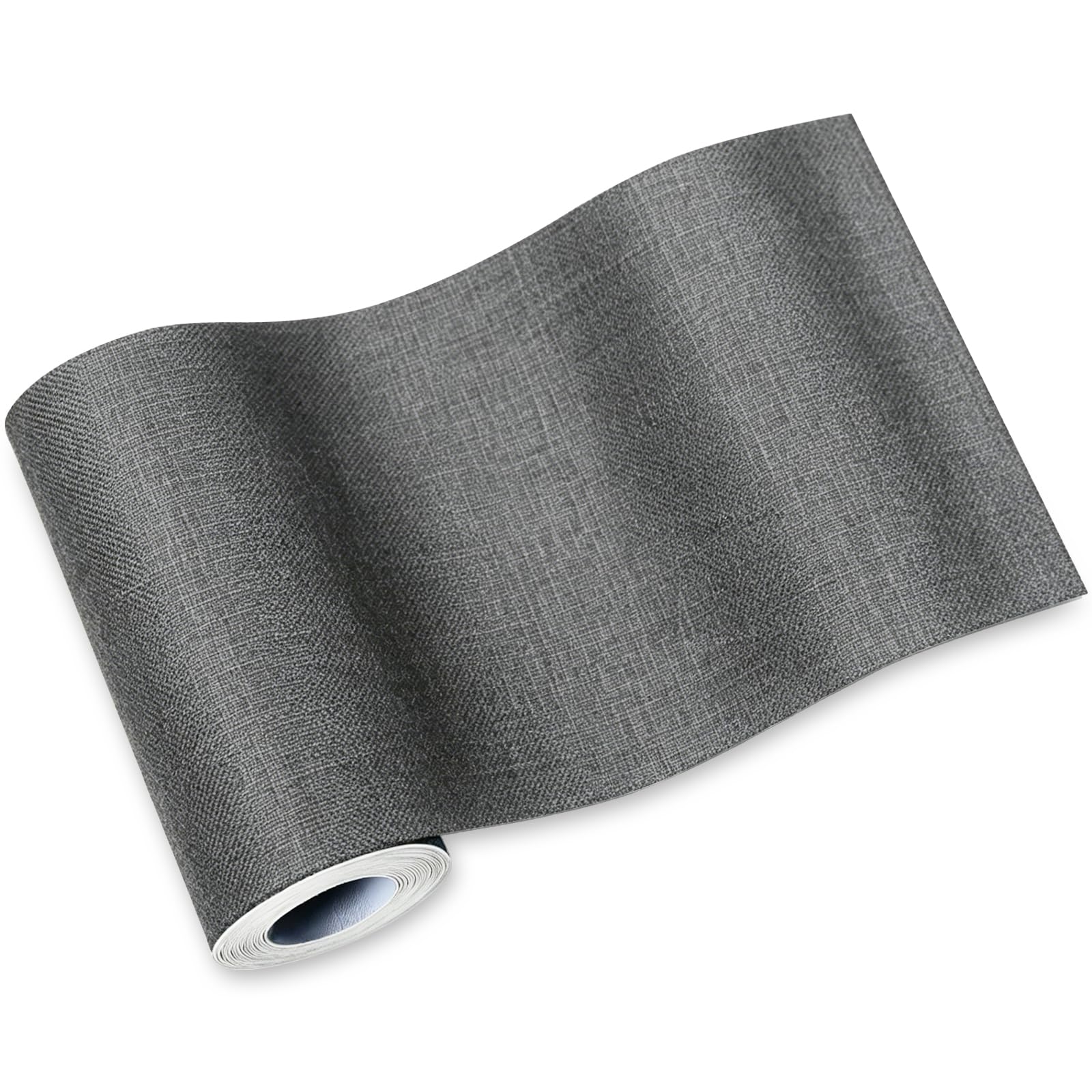 Linen Repair Patches 10x200 cm,Linen Fabric Patches,Multi Color(Dark Grey)