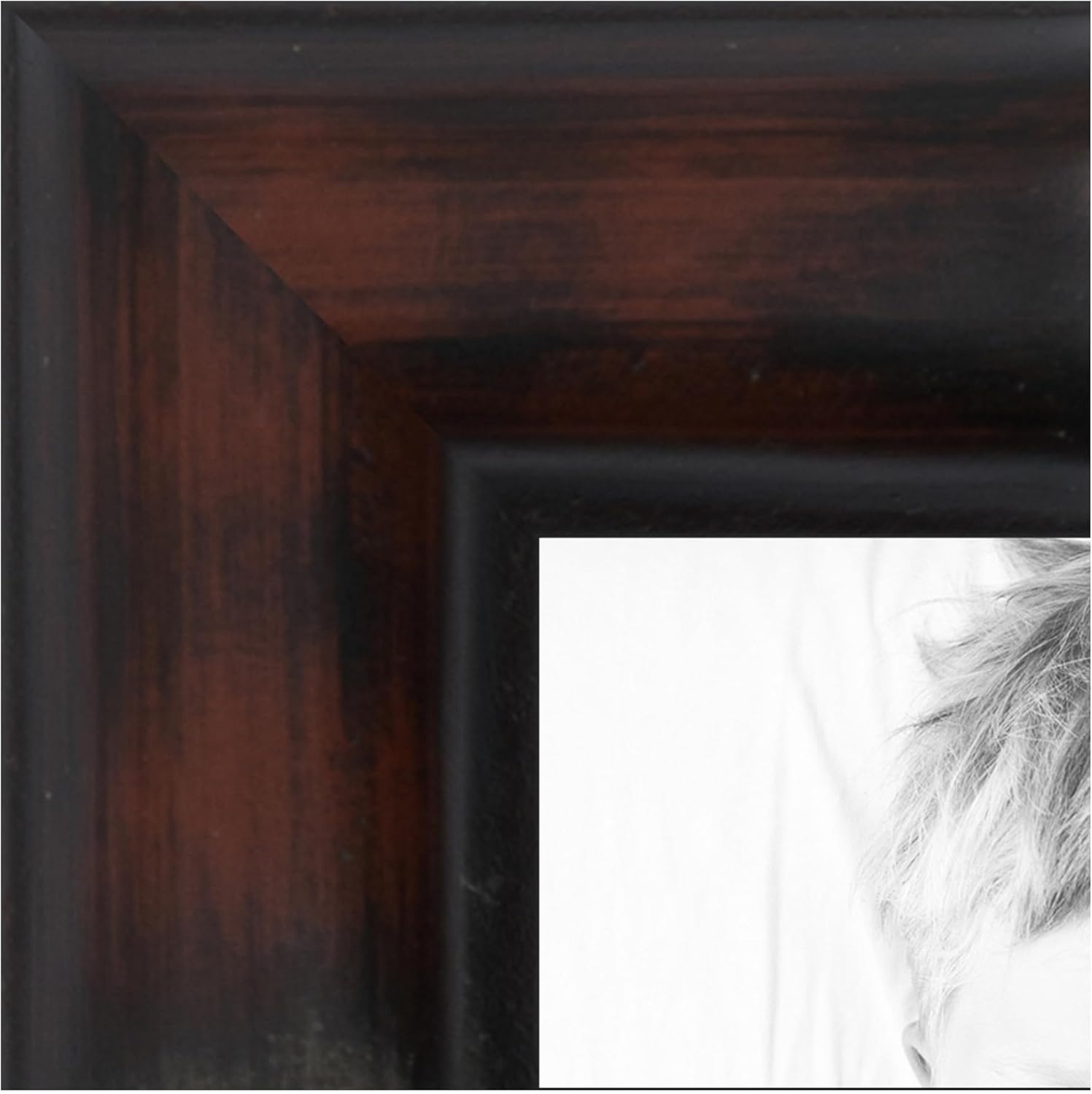 ArtToFrames 10x15 Inch Brown Picture Frame, This 0.75 Inch Custom Poster Frame is .75" - Walnut Bamboo - Comes with Regular Glass and Corrugated Backing (2WOMD8575-10x15)