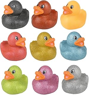 Zugar Land Colorful Glitter Rubber Duckies (2