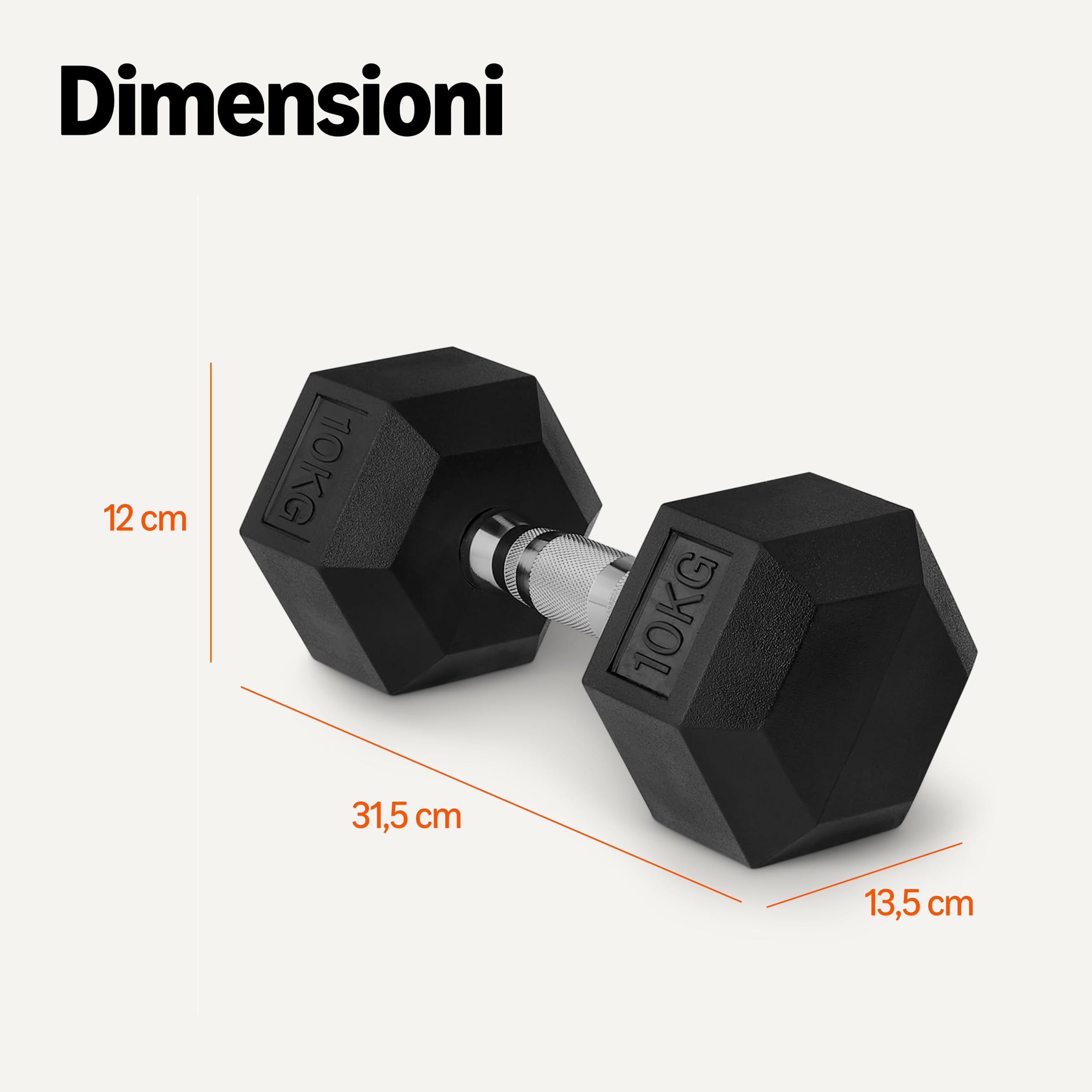 Amazon Basics Rubber Encased Hex Dumbbell Weights Set