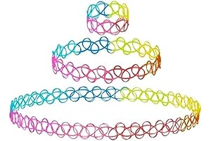90s Choker Necklace Bracelet Ring: Henna Tattoo Vibe for Girls