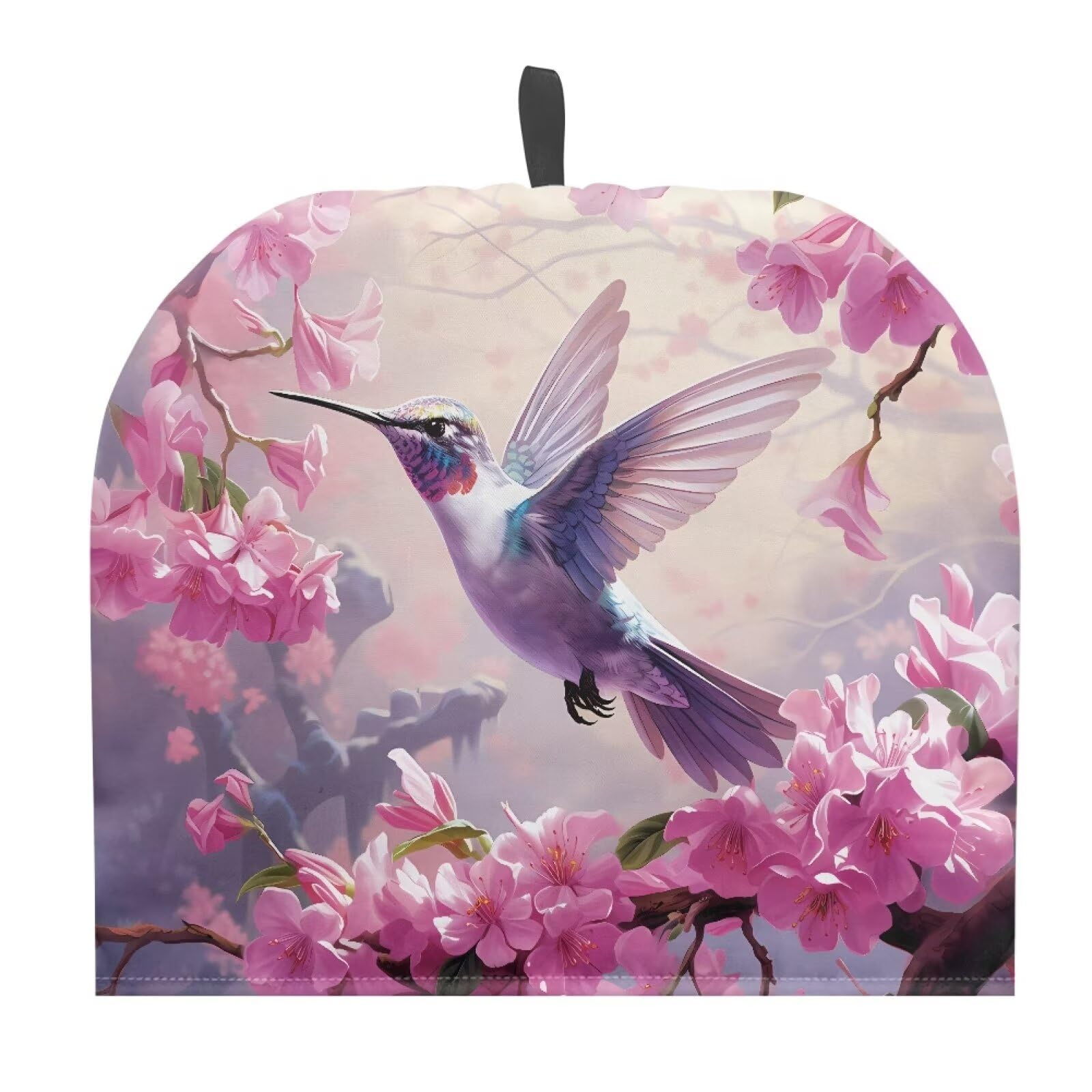 ZDCUSTOM Flower Tea Cozy for Teapot Insulated Teapot Cover,Cotton Tea Cozy, Hummingbird Teapot Cozies Dust Proof,Teapot Cover Keep Warm Home Kitchen Table Decorative