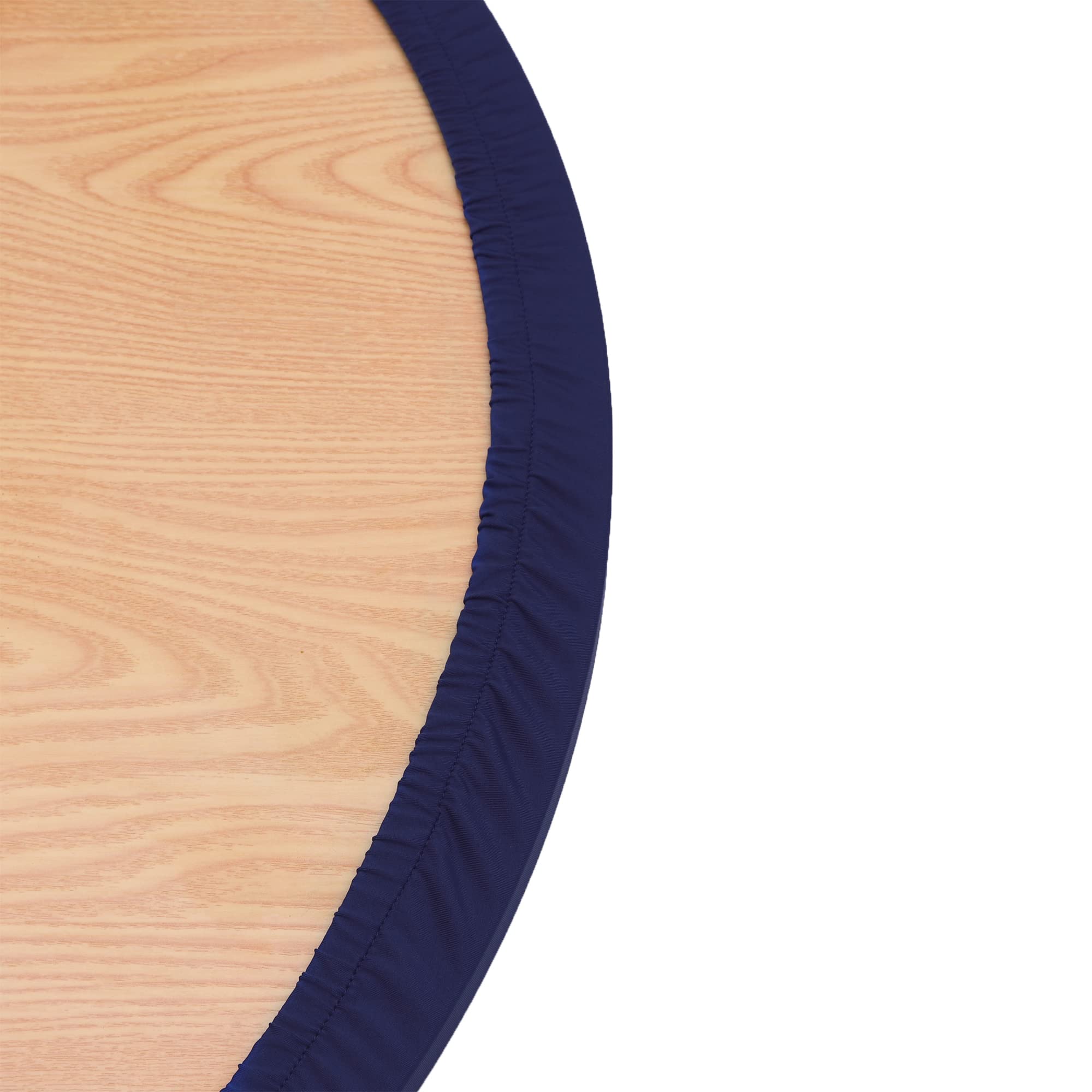 Pesonlook Confezione da 4 tovaglie rotonde blu navy da 228 cm, colore blu navy, tovaglia rotonda in poliestere lavabile per matrimoni, banchetti o ristoranti (blu navy