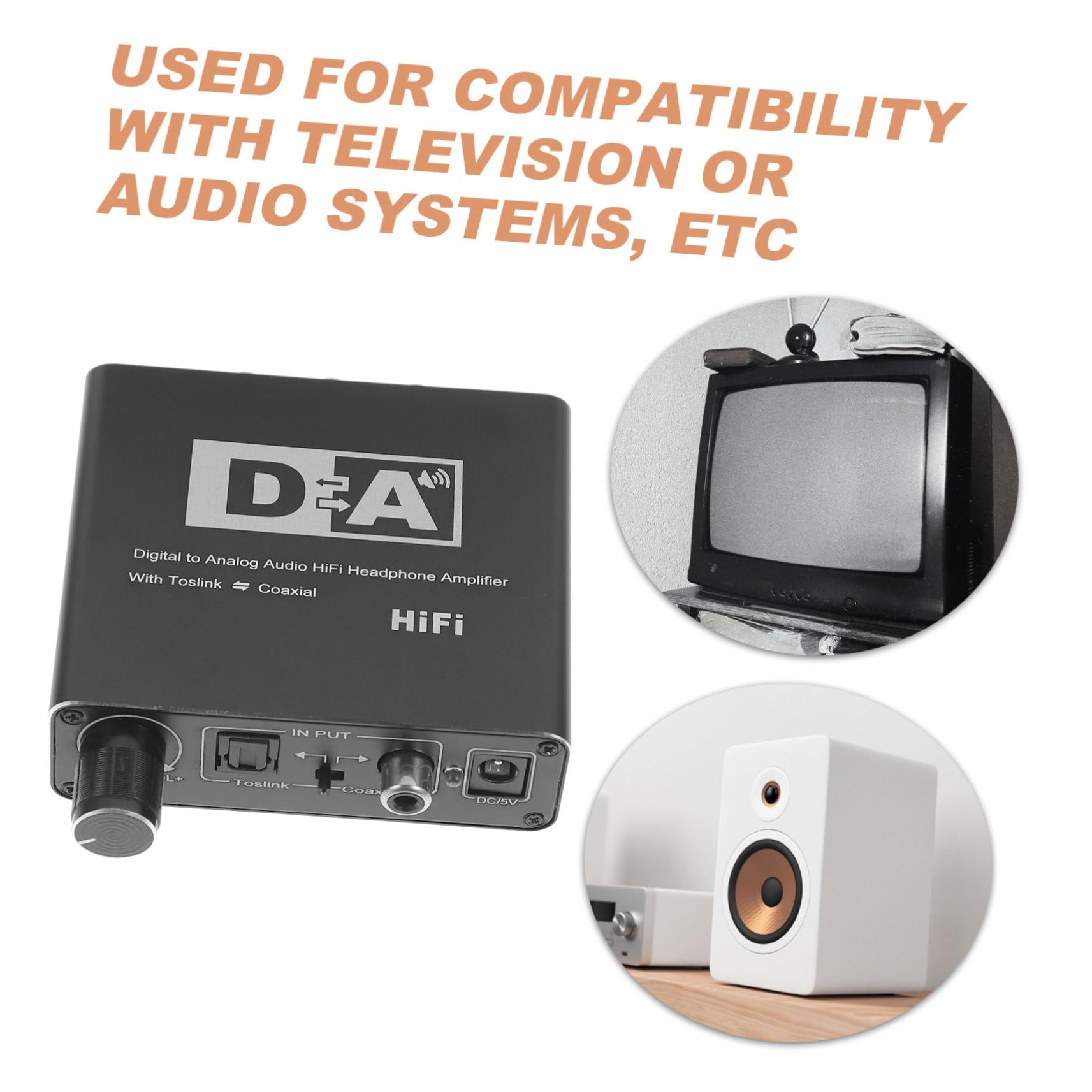 Convertitore Audio Digitale Coassiale-analogico Adattatore Audio Ottico-analogico Per Convertitore Di Altoparlanti Tv Stile Casuale
