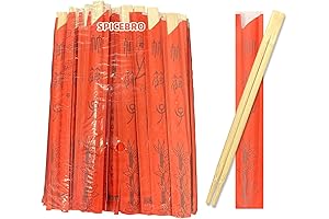 80 Pairs of Hygienic Individually Wrapped Bamboo Chopsticks