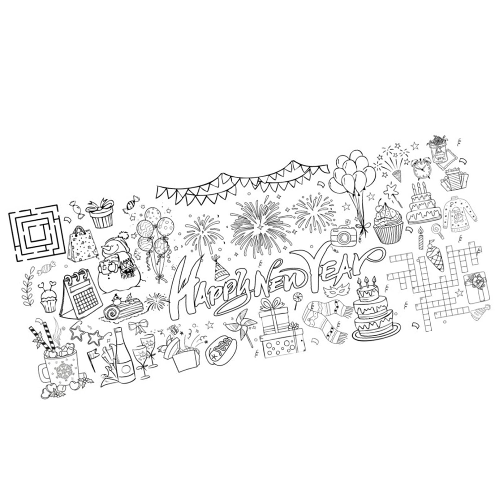 Zxfdsfdbnm Kids Creative Graffiti Wall Waterproof Background Paper 76x183cm for Safe Art Play During Holidays Portable Design Holiday Decoration Paper