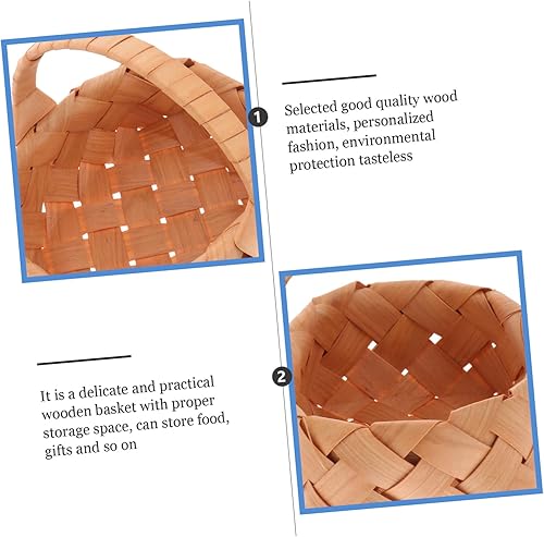 Miniatura 6 de BESTOYARD Cesta de boda para huevos de Pascua, cesta de flores rústica, cesta de flores para ceremonias, cestas de mimbre, cesta grande, cesta de