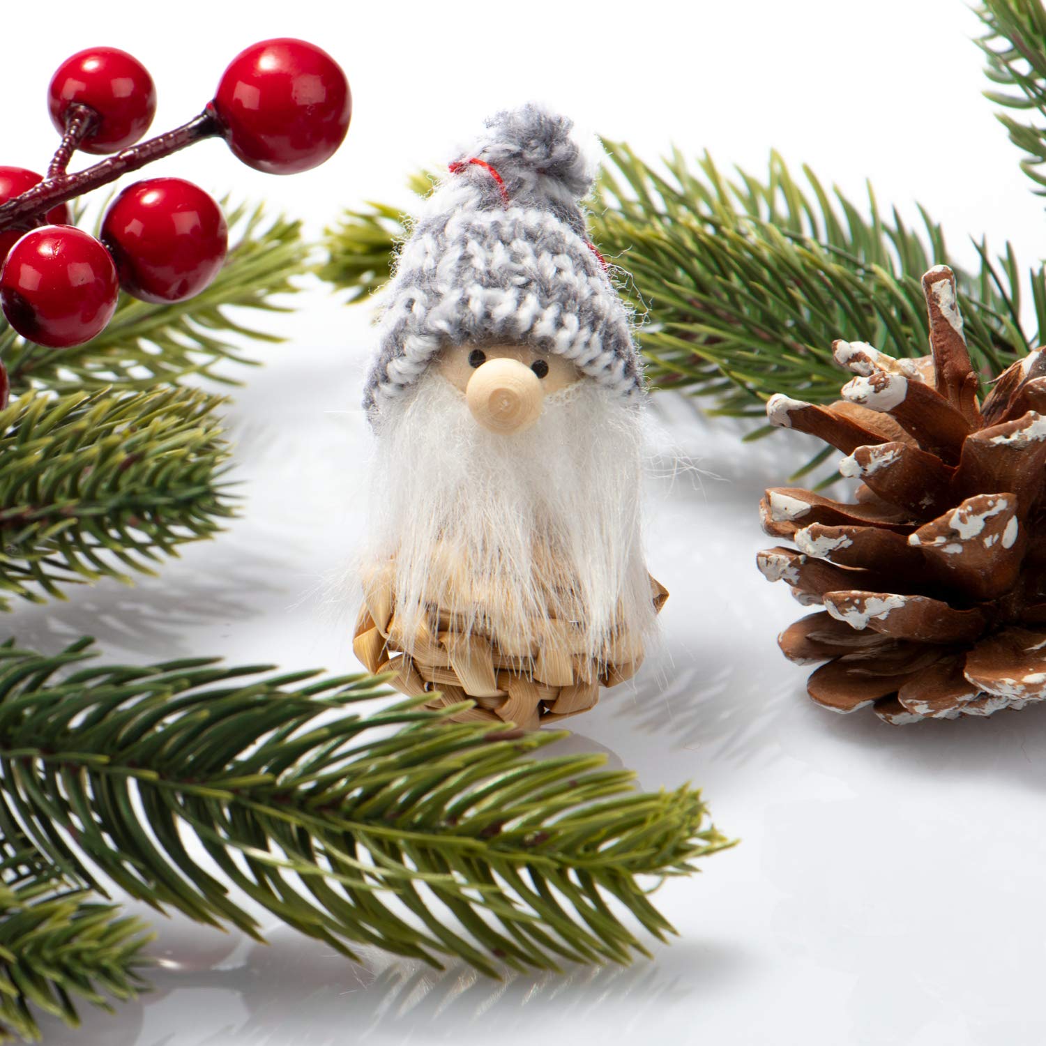 Com-four Strohsterne Set 112-teilig - Bauernchristbaumschmuck