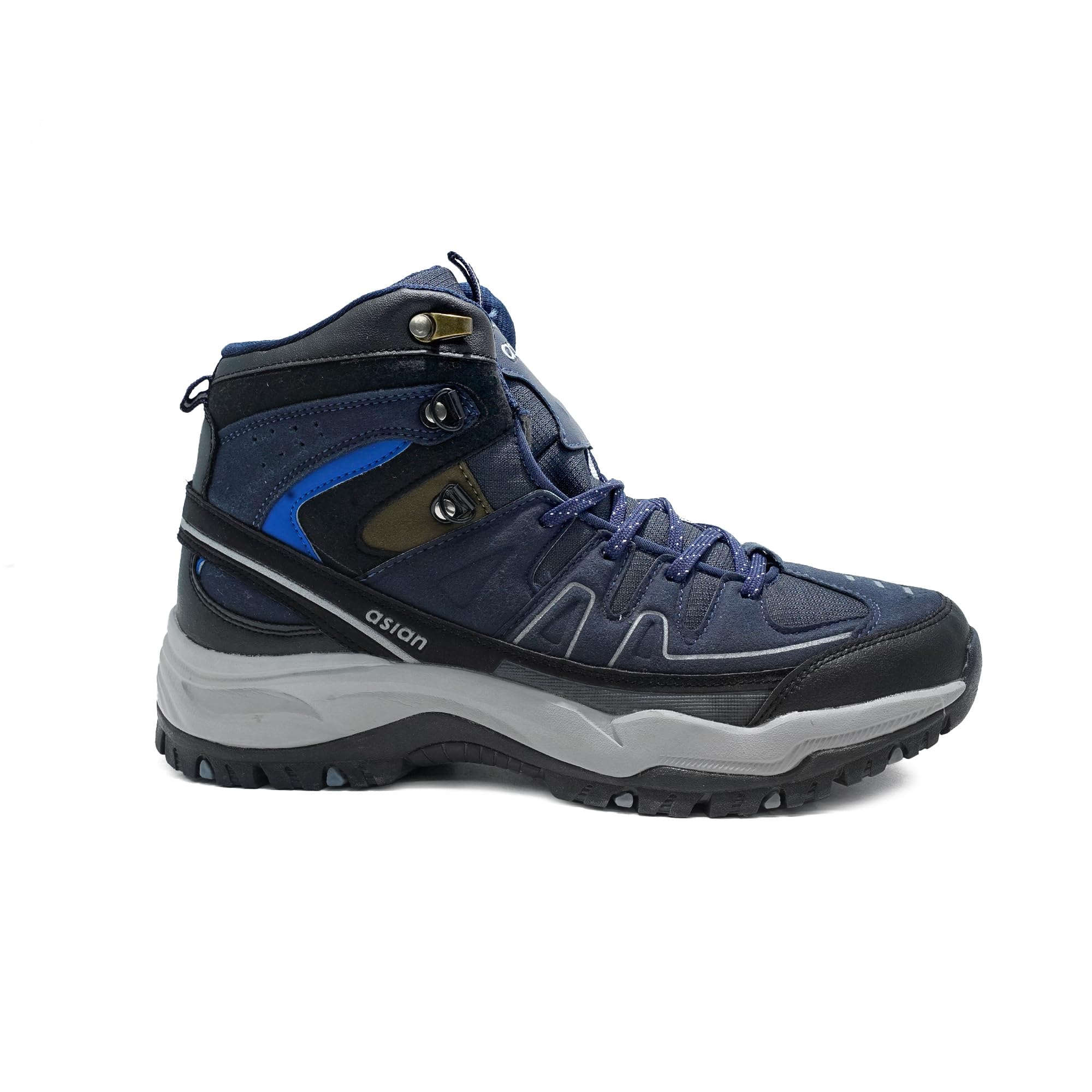 ASIAN Everest-22 High-Neck Shoes with Rubber Outsole & Memory Foam Insole Lace-Up Shoes for Men & Boy's Navy,UK 8 2