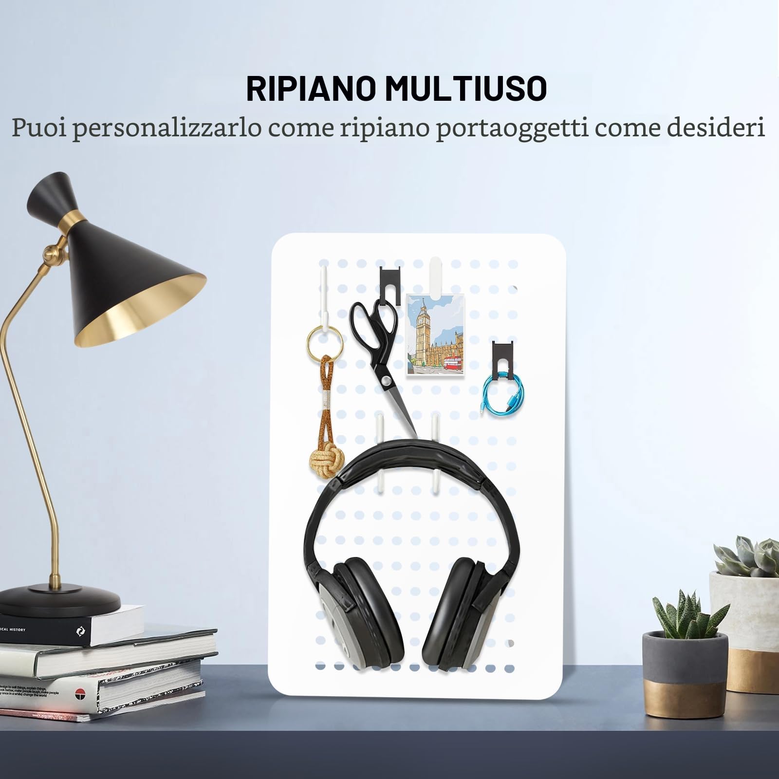 suptek supporto per monitor Rialzo per monitor regolabile in altezza per computer, PC, laptop, stampanti fino a 20 kg Rialzo per monitor in metallo salvaspazio con piattaforma di ventilazione, bianco