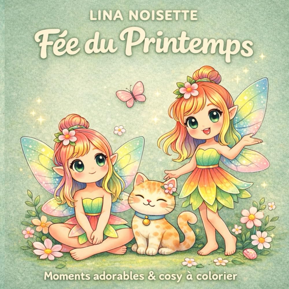Fée de Printemps: Moments adorables & cosy à colorier