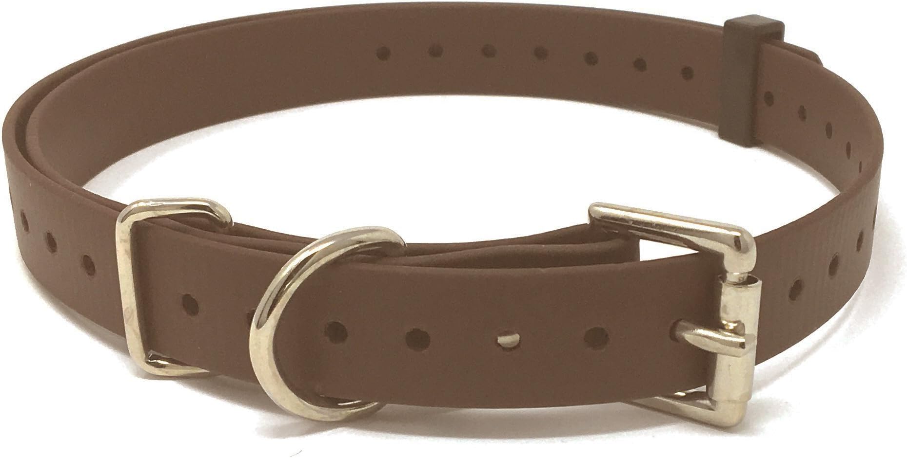 Educator E Collar Genuine Biothane 3/4" Replacement Straps - 6 Colors (Brown)